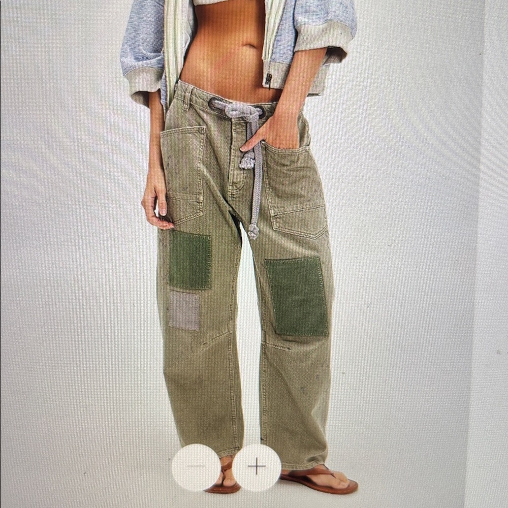 Free People Moxie Barrel Cargo Pants
